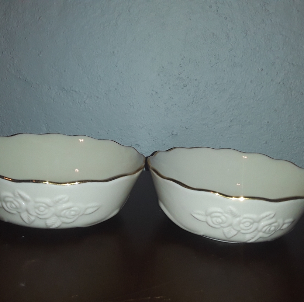 Lenox rose bowl set